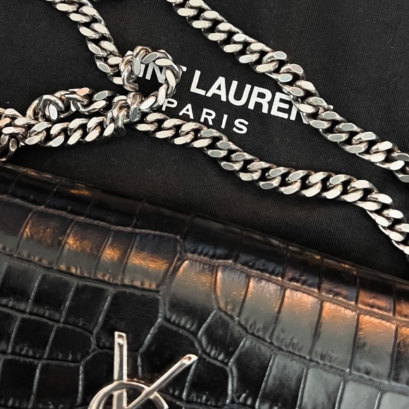 ‼️ SOLD ‼️YSL Sunset Crocodile Leather Crossbody Bag - Picture 4 of 16